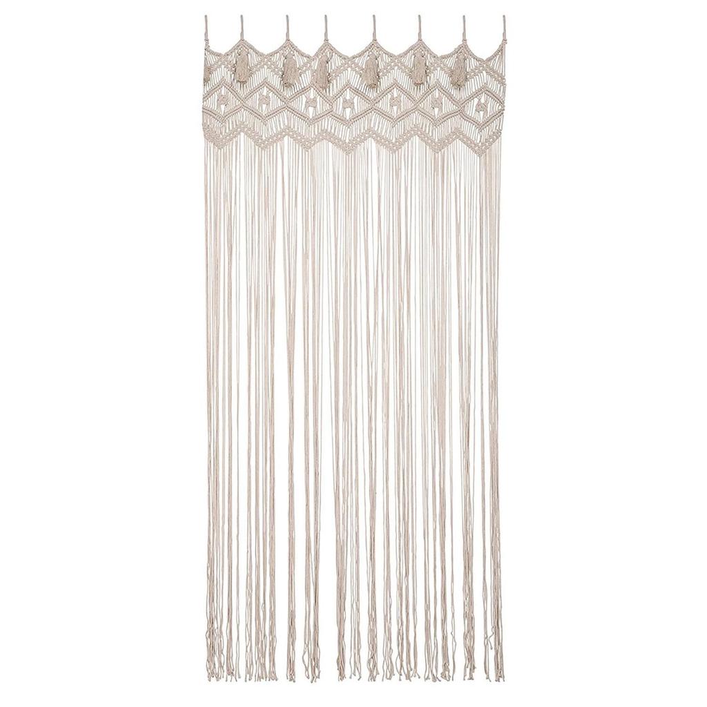 Handmade Woven Cotton Rope Tapestry Door Curtain: Nordic Bohemian Style for Home Decor