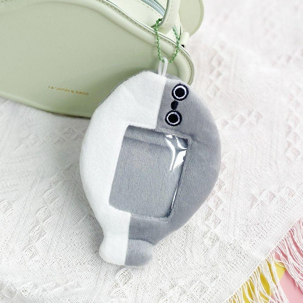 

Capybara Plush Photocard Holder Korean Style Idol Card Sleeve Protable ID Card Cover School style D