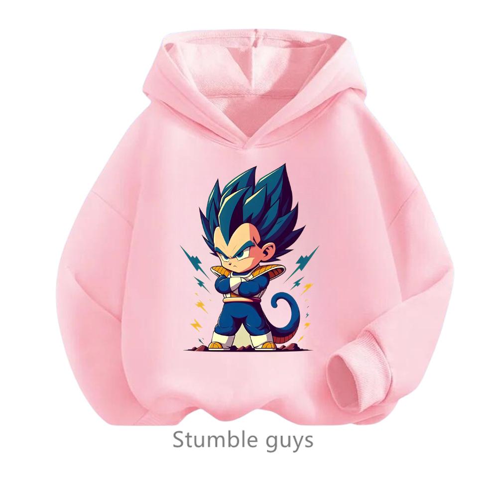 Kids Clothes Boys Dragon Ball Z Hoodie Spring and Autumn Clothes Children's Sweatshirt Cartoon Long Sleeve Hooded Sweatshirt