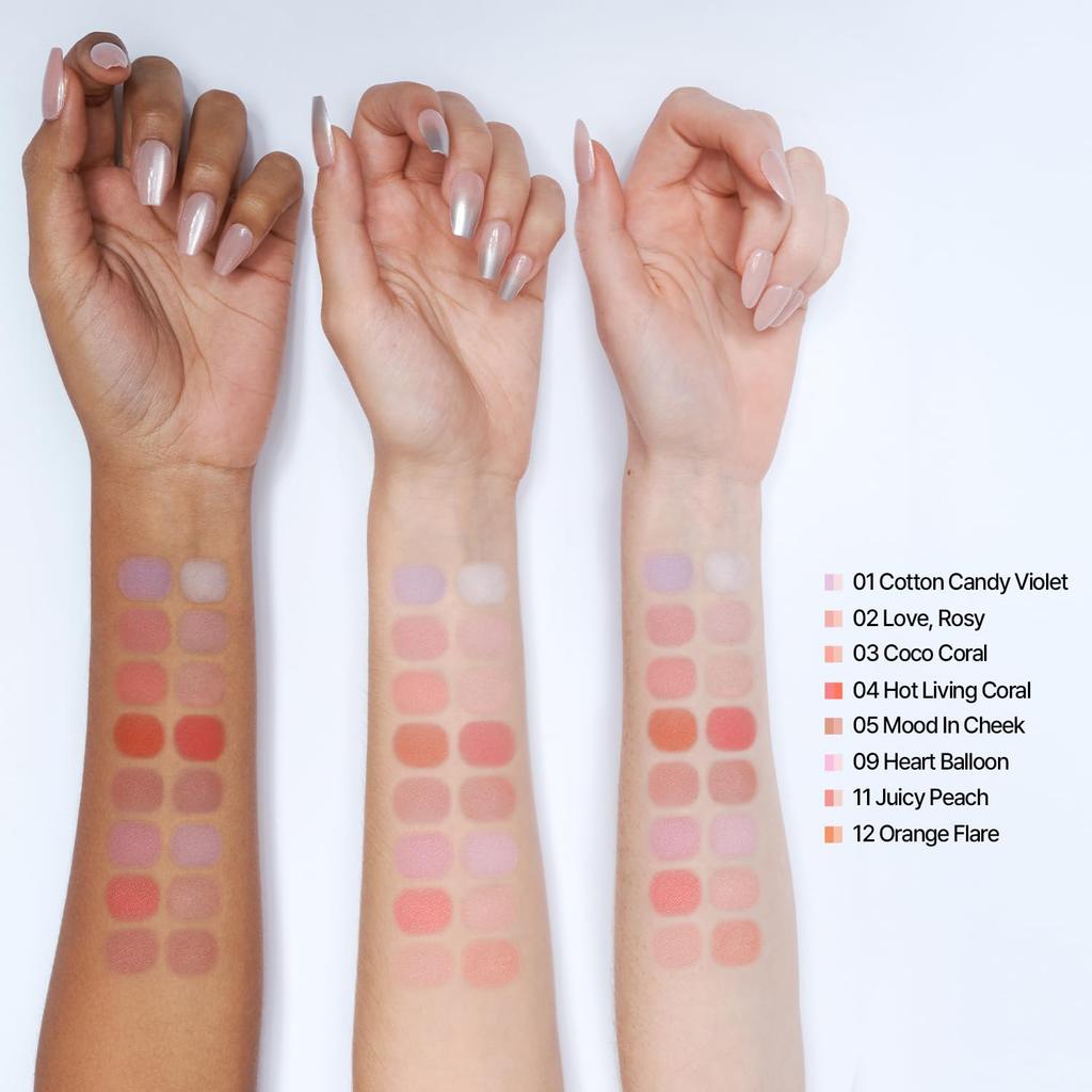 Popular Cheek Powder DUAL CHEEK 03 COCO CORAL for Euphoric Idol Babyish Peach Korean Idol [2aN Official] Yellow-Based Skin, Spring, Makeup, Makeup,