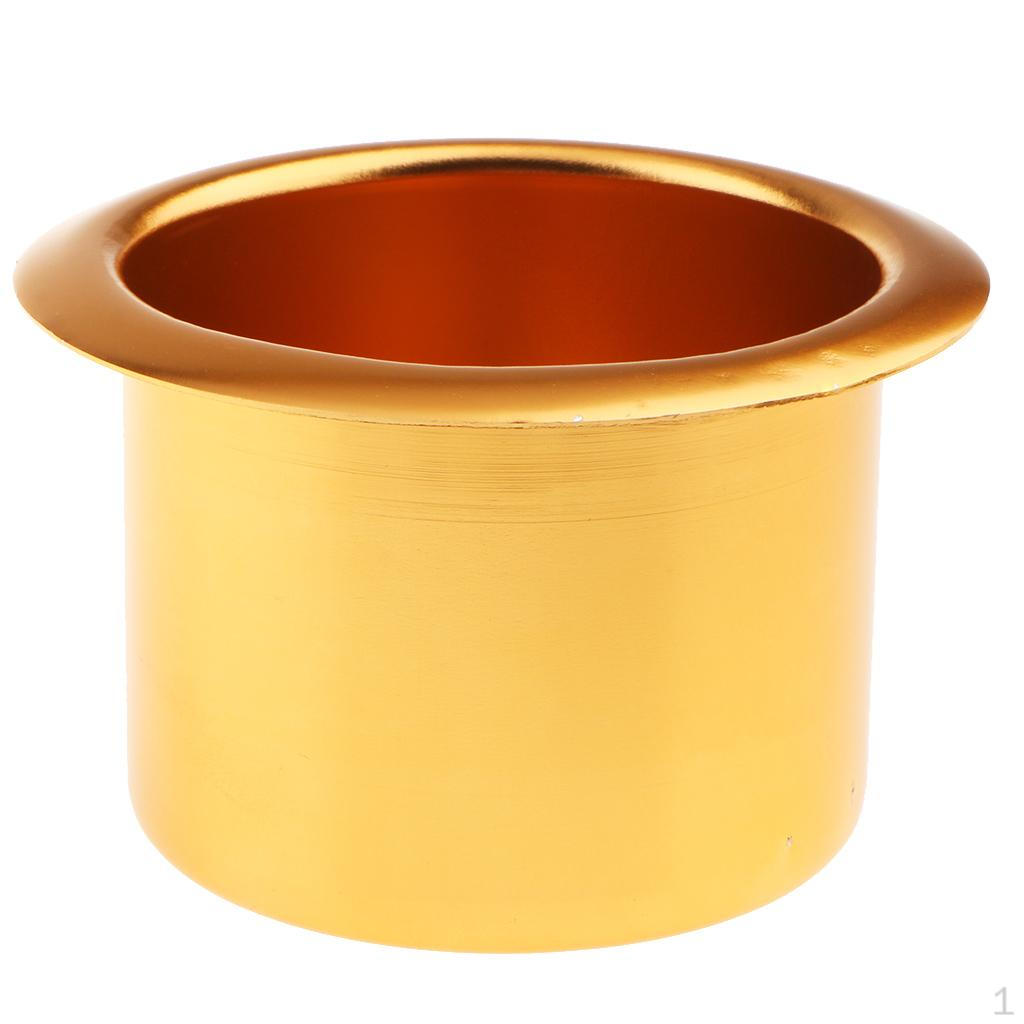 Aluminum Alloy Cup Drink Holder For Marine Boat Car Truck Camper RV Gold