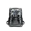 Pvc Transparent Flap Backpack With Waterproof Design For Travel And Sports Use