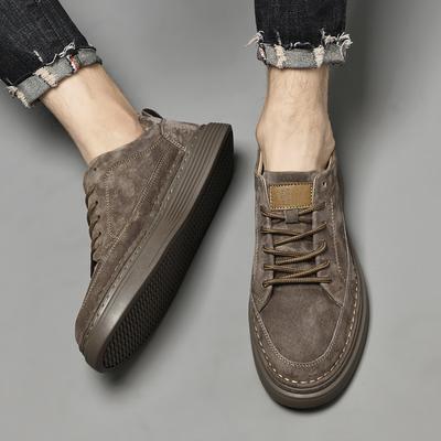 Mode Neue Outdoor Herren Freizeitschuhe Echtes Leder Bequeme Büro Business Schuhe Mode Schnürschuhe Walking Sneakers Herren Tenis Masculino