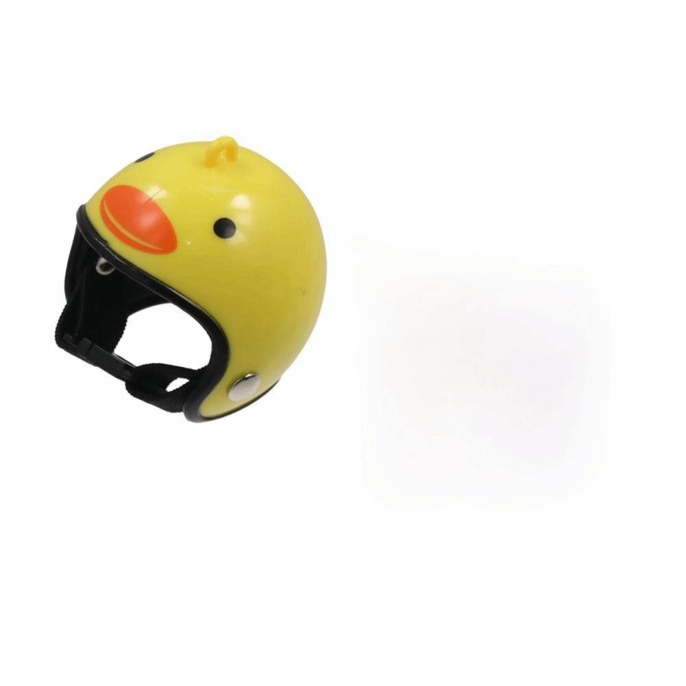 Mini Pet Chicken Helmet Cartoon Small Pet Hard Hat Pet Protective Headgear  For Bird Quail Pigeon