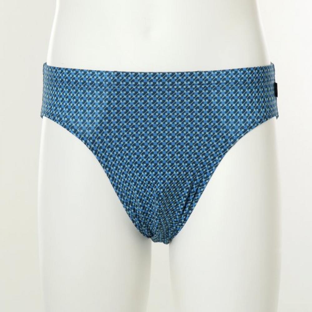 Wacoal Geometric Print Men S Triangle Pant Wmp2432p cyan/95