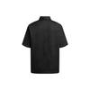 Emporio Armani Ss24 Dark Pattern Printed Square Neck Single-Breasted Short Sleeve Shirt Men Shirts Black 3D1CG3-1NQMZ-0999