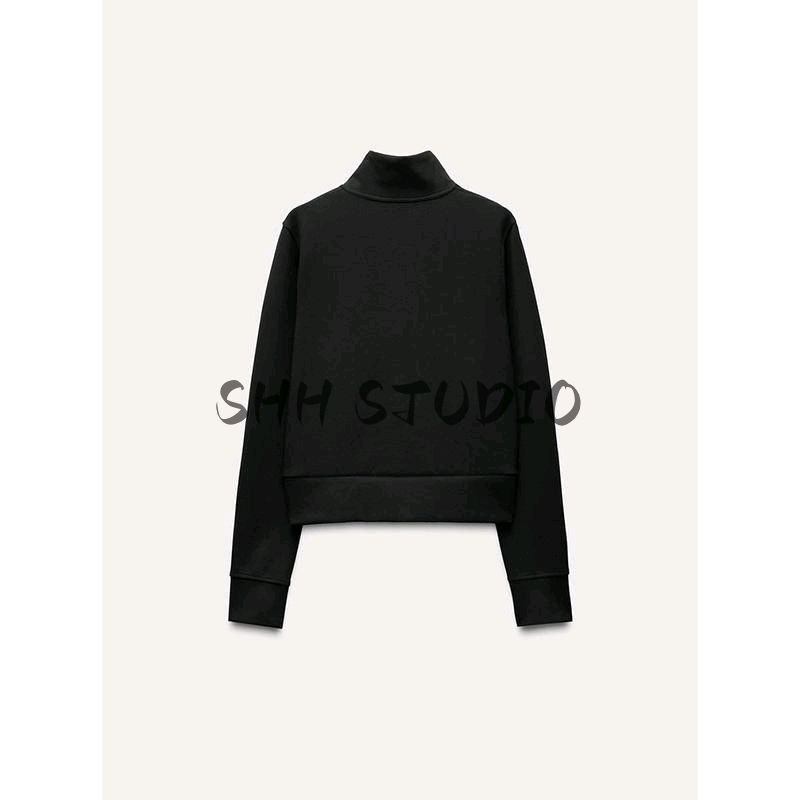 Spring New Women's Clothing French Embroidery Preppy Style Sports Stand Collar Long Sleeves Jacket Outwear 5584327