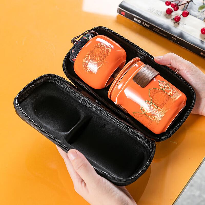 Vintage Style Ceramic Kung Fu Travel Tea Set