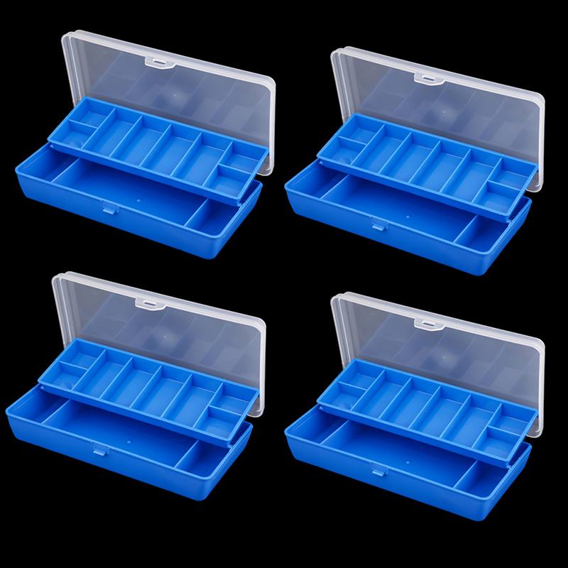 Scatola porta attrezzi da pesca portatile con 11 scomparti, custodia a due piani, accessori per la pesca alla carpa, esche, ganci, esche morbide, scatola porta attrezzi
