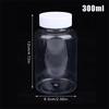 15-500Ml Transparent Plastic Bottle Wide Mouth Medicine Bottle With Screw Lid Seal Vials Liquid Reagent Container Food Grade