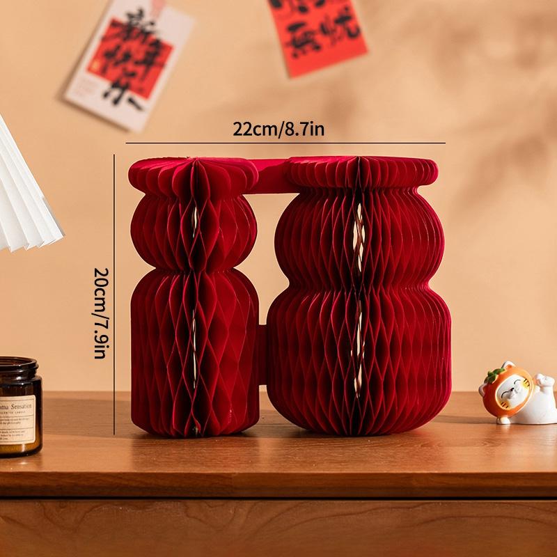 Horse Shape Ornaments For  Chinese New Year Desktop Parper Honeycomb Balls Festival Party Gifts Room Decoration