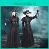 Transformez-vous en médecin de la peste avec cette robe à capuche médiévale d'Halloween, masque et chapeau pour cosplay de moine. Parfait pour se déguiser pour les fêtes.