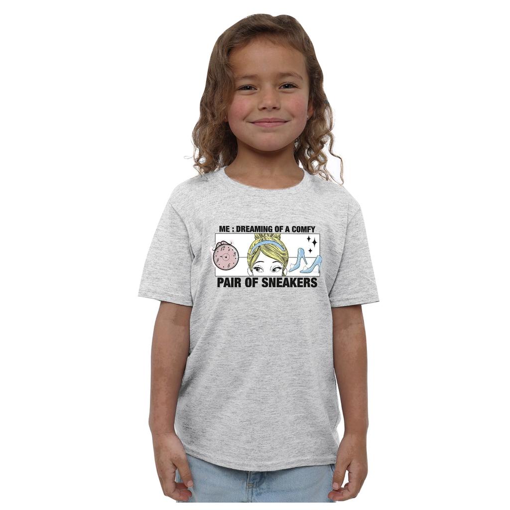 Cinderella Childrens/Kids Dreaming Of Comfy Sneakers T-Shirt