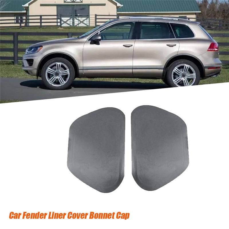 A03E-1Pair Car Fender Liner Extension Cover Cap Parts Component 7P6805413 7P6805414 For VW Touareg 2011-2017 Bonnet Front Left R