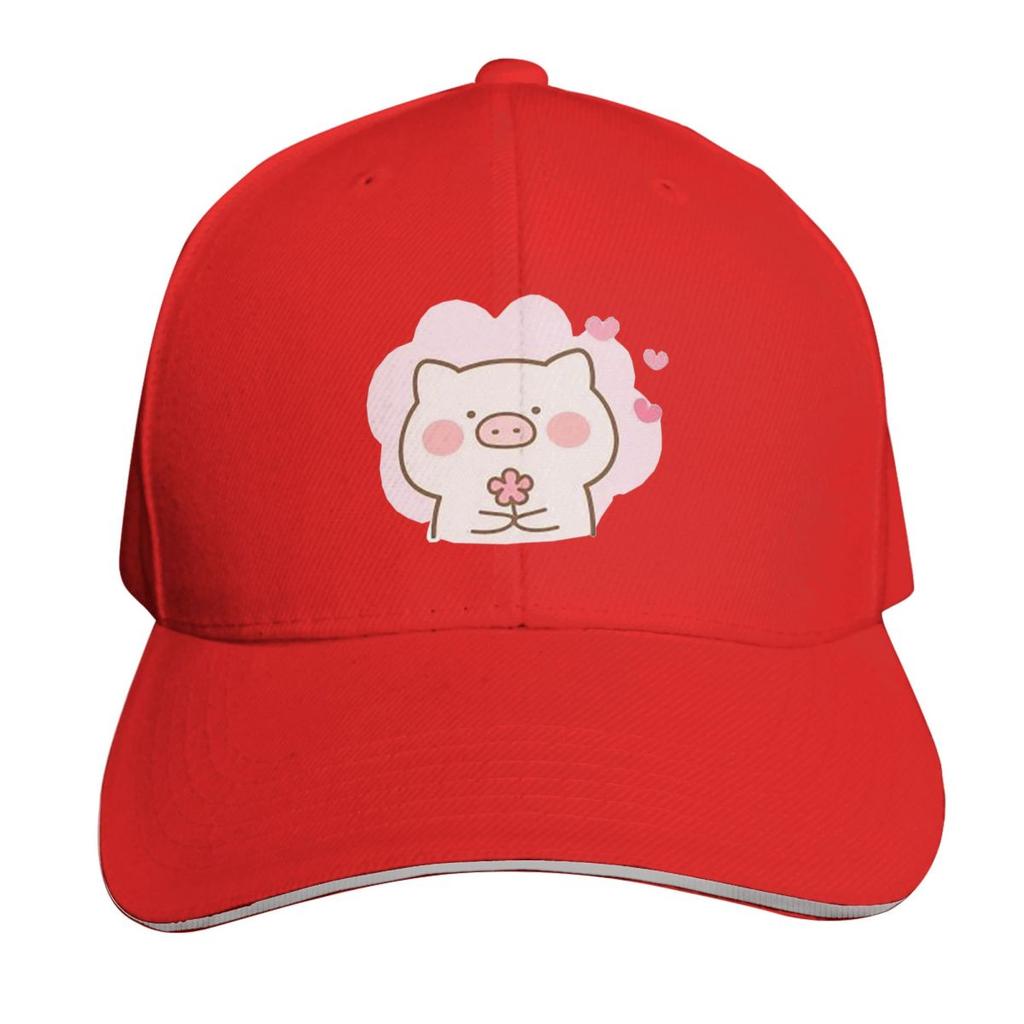 Lots Of Little Hearts Pig Emoticon Cap Fashion Casual Baseball Caps Adjustable Hat Hip Hop Summer Unisex Baseball Hats