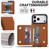 Crossbody Card Holder Wallet Leather Case For iPhone 17 Pro Max 16 Plus 15 Plus 14 13 12 11 Strap Pocket Kickstand RFID Cover