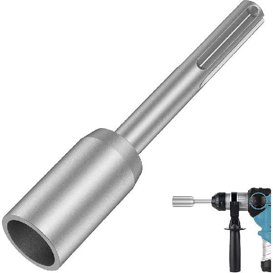 SDS Plus Ground Rod Driver or All SDS Plus Hammer Drills Steel Forged Steel Ground Rod Drill Bit Driver 35mm/30mm/45mm/65mmm Heavy Duty Rotary Hammer