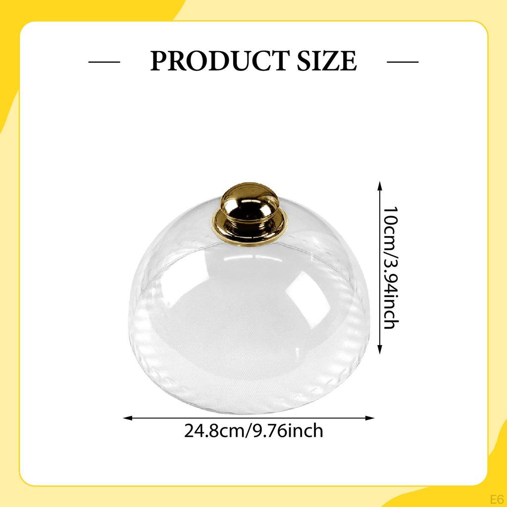 Food Cover Dust Keep Your Serving Plate Dish Dome Protector for Home Birthday Wedding