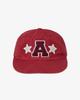 Casquette Eiieii Lavée Logo Capital [Rouge]