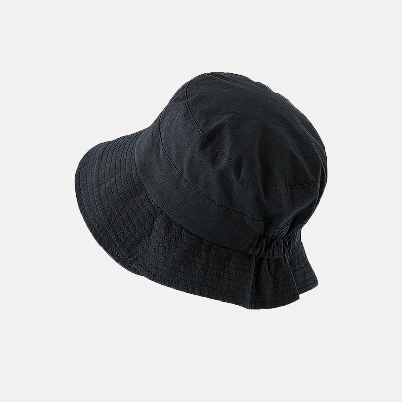 Sunscreen bucket hat women's summer versatile sun hat thin sun hat basin hat pure cotton hat can be curled