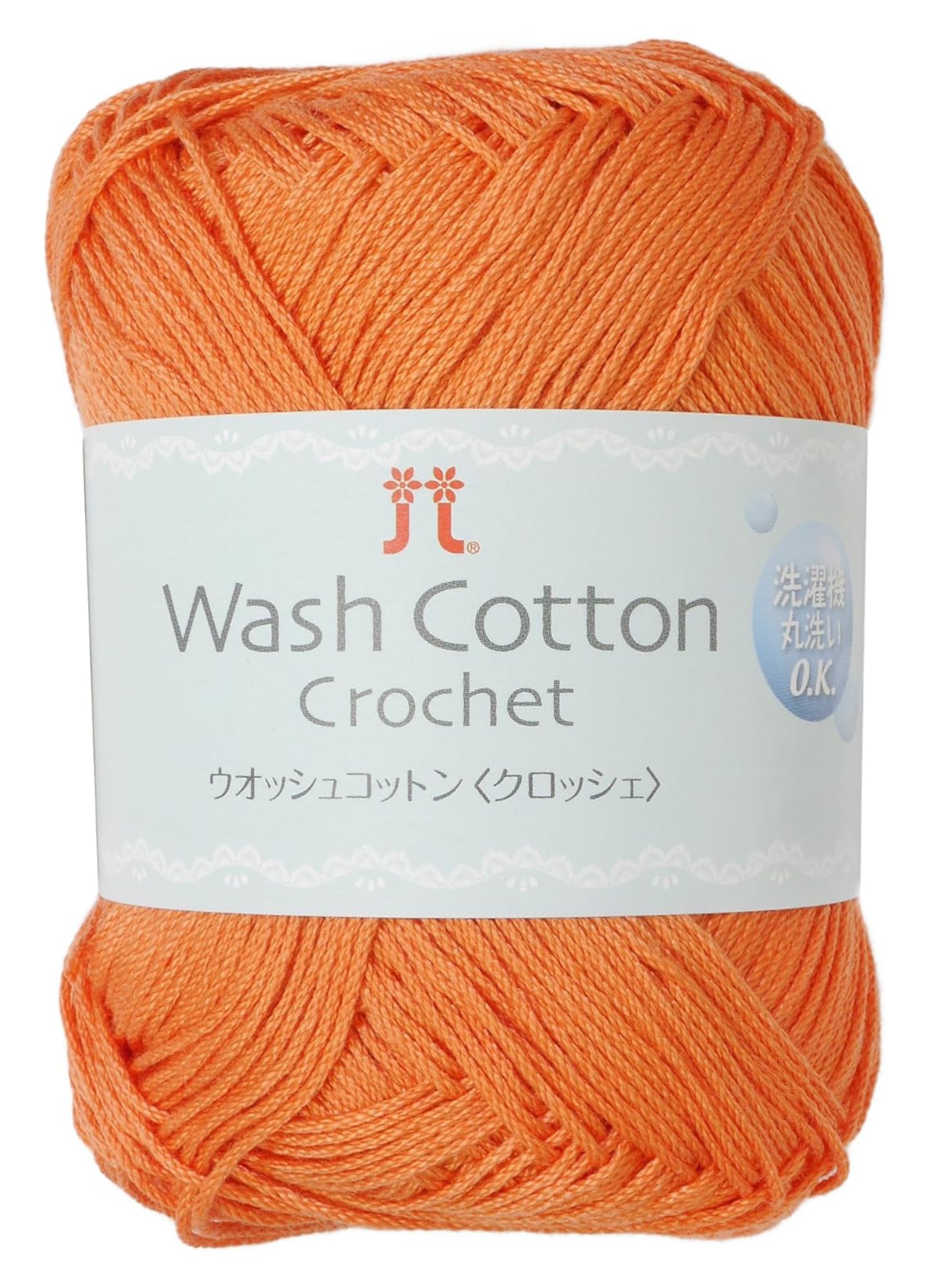 

Hamanaka Washed Cotton Crochet 3842 Sets Yarn, Col. 140, Orange, 25g, Approx. 104m, 5-Ball Set, оранжевый