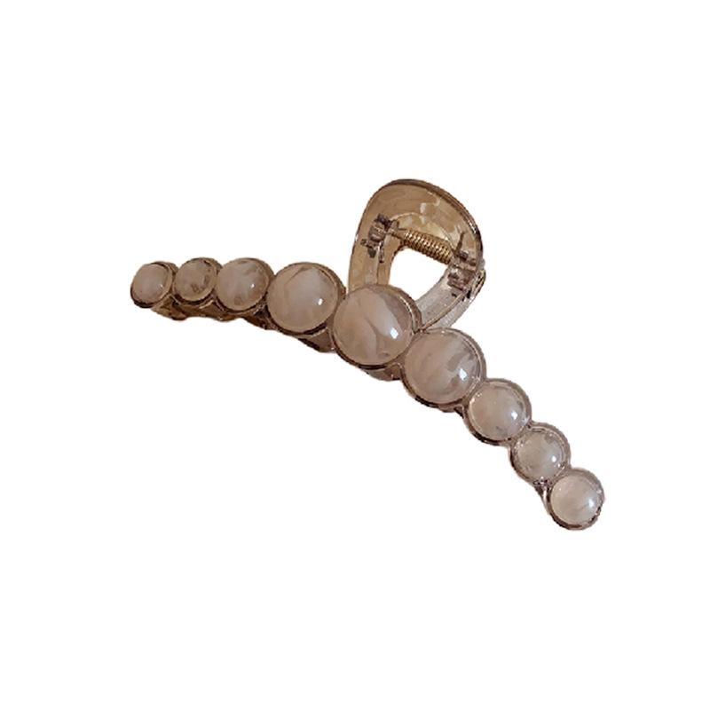 Korean Resin Hair Clip: Luxury Shark Claw for Elegant Updos