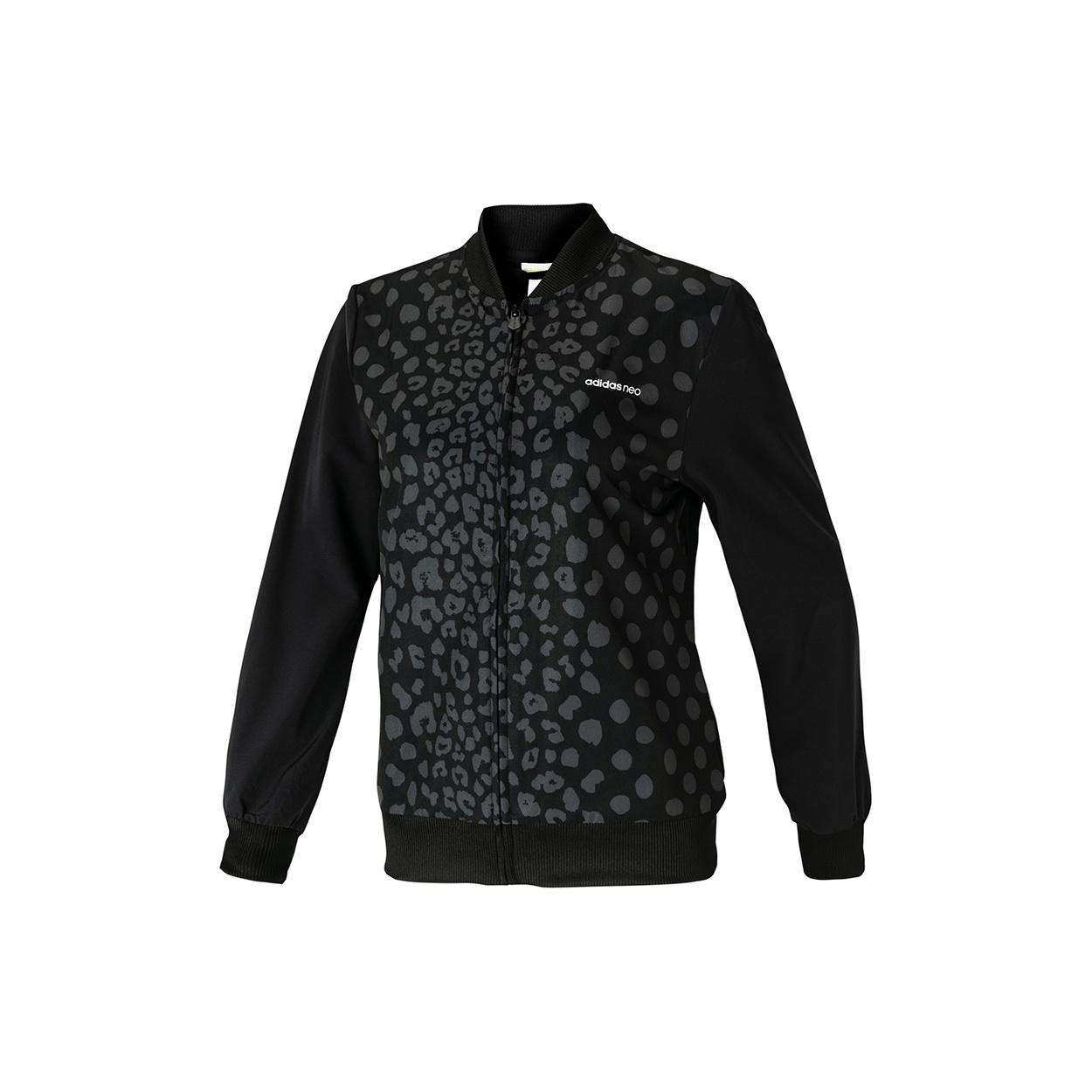 (WMNS) adidas neo Printing Running Sports Jacket Black Women s CF9803 S