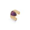 Ring - LUXENTER - Sheak - Natural Amethyst - 18 Carat Yellow Gold - Woman
