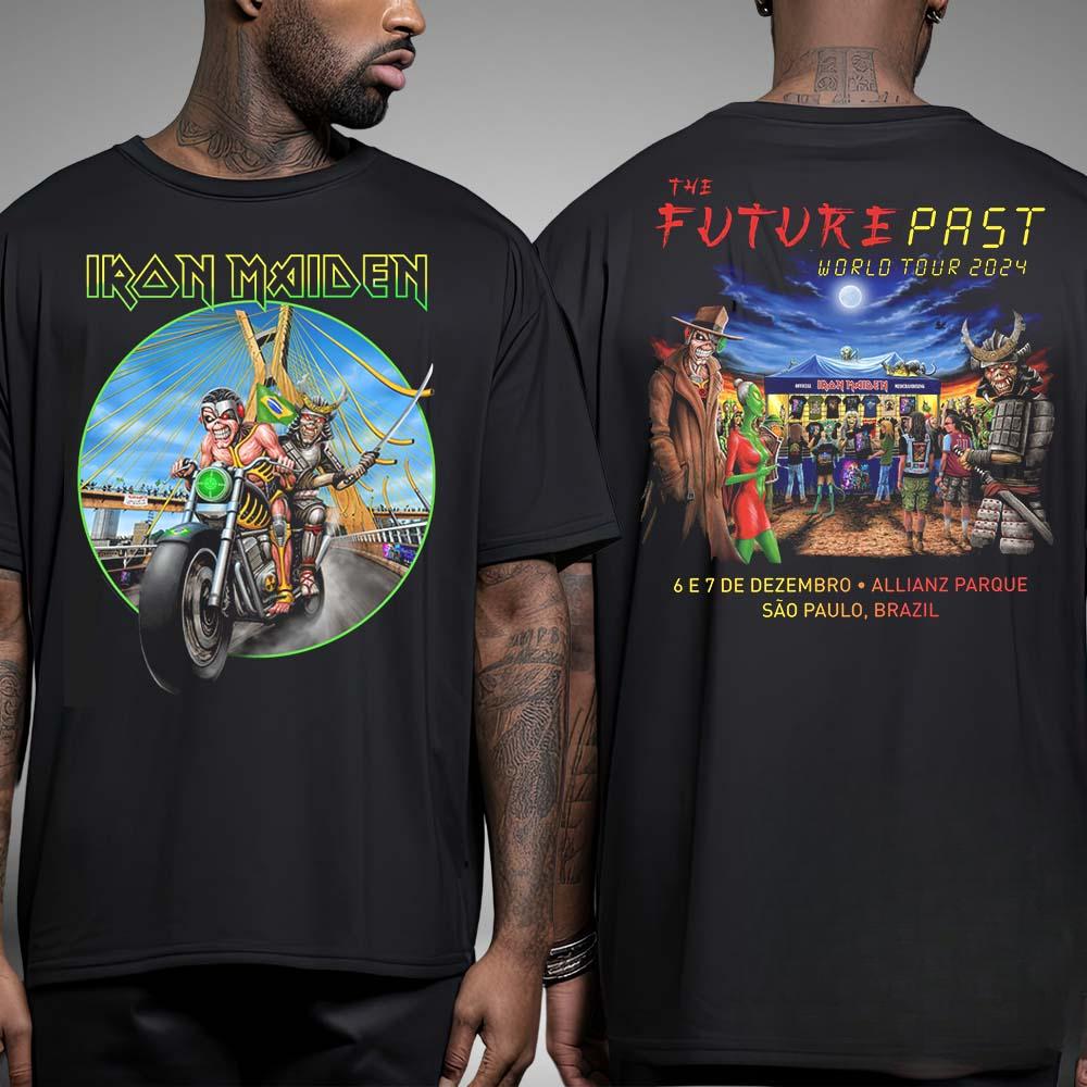 2026 Best Ir Madien Das Retro-Band-T-Shirt ist 100% reine Baumwolle bedruckt High-End-Luxus ist für Männer und Frauen Top Y2k