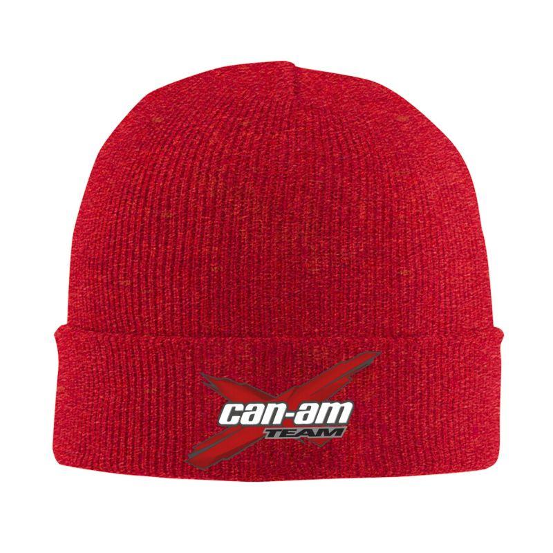 Custom BRP Can Am Logo Print Beanie Hat Adults Knitted Hat Soft Warm Skullies Beanies Cap Autumn Winter Outdoor Bonnet Hats