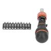 Ratcheting Screwdriver Bit Set 10 in 1 MultiBit Combination Adjustable Angled Multi Function Househo