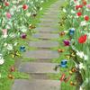 10pcs Colorful Decorative Garden Stakes Creative Garden Floor Plugs Crafts Flower Ground Stake  Yard