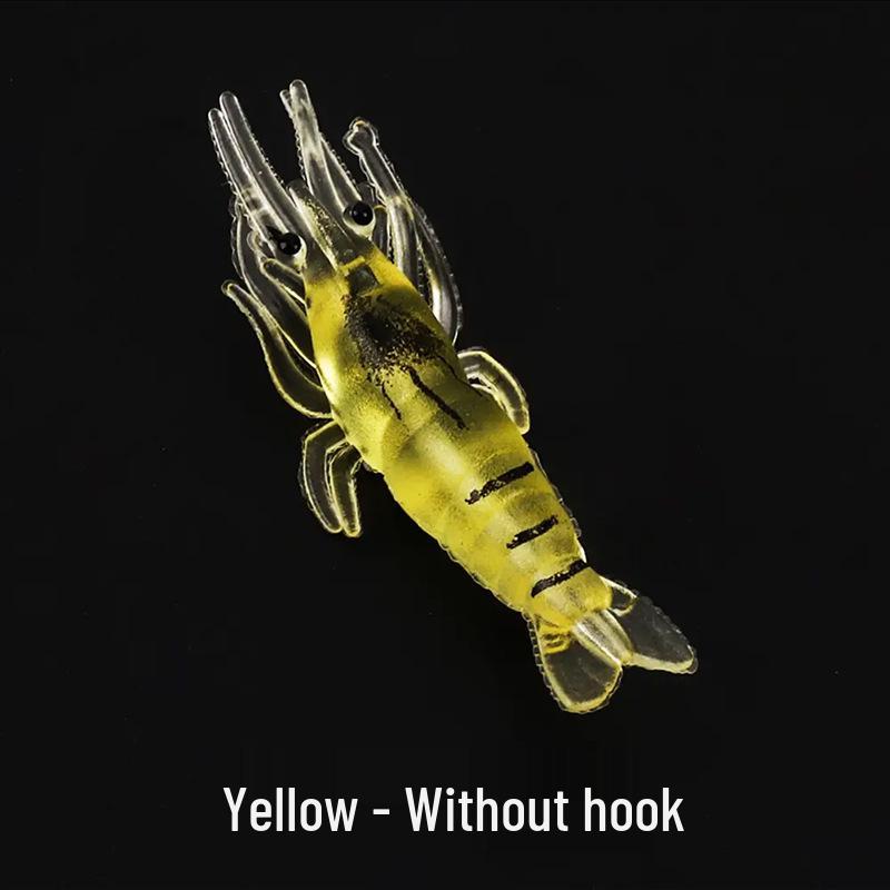Bionic Night Glow Grass Shrimp Soft Lure for Bass and Sea Fishing.
