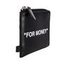 Off White Quote Leather Detachable Chain Wallet