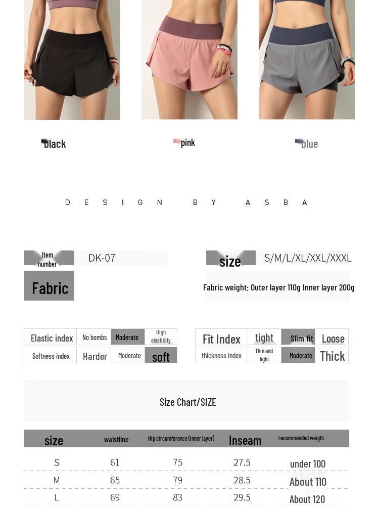 OEING Women's Summer Sports Shorts
