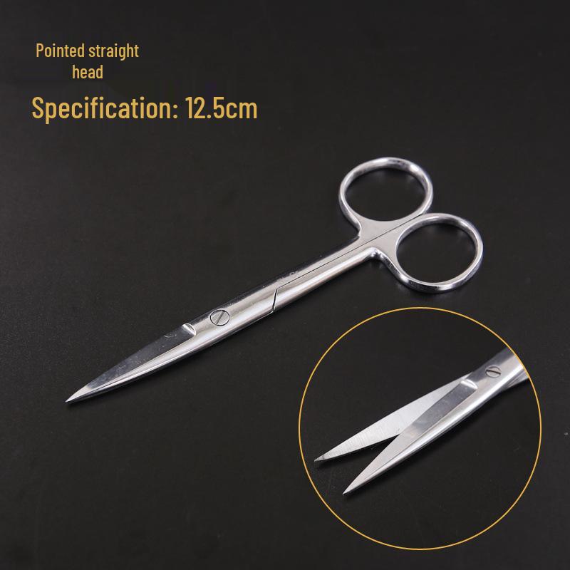 Stainless Steel Surgical & Teaching Dissection Scissors - Straight/Round Cutting & Gauze Scissors
