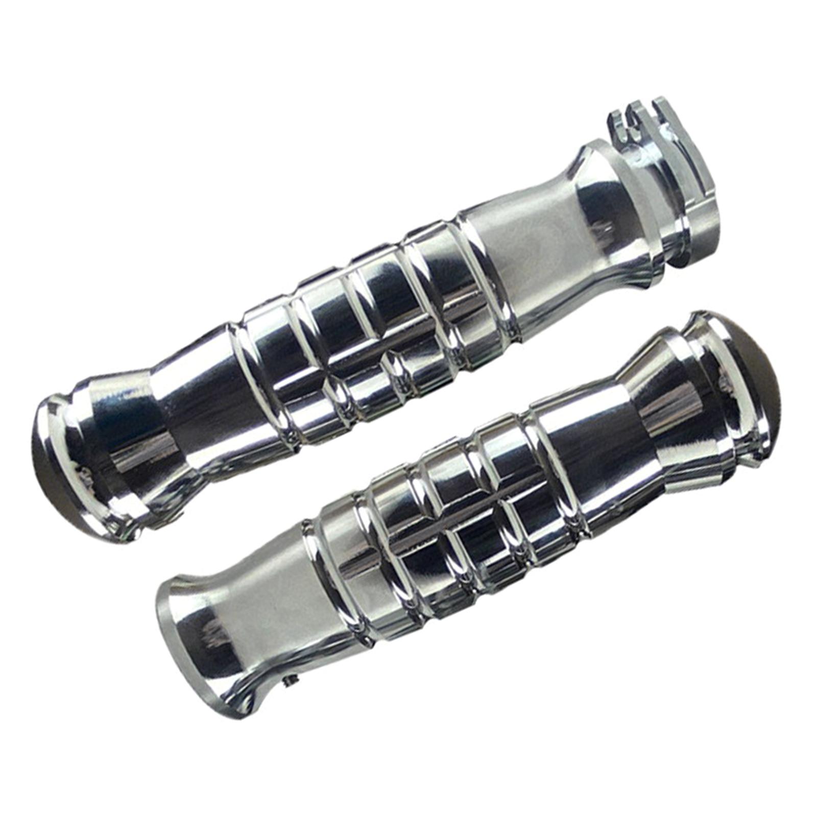 

Aluminum Handlebars Hand Grips Easy Installation Suitable For Motorcycles Riders & Racers Club Members Personal Garages серебряный