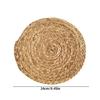 Individualisierte Rattan-Wanddekorationen Einzigartiger runder Wandbehang aus Grasgeflecht