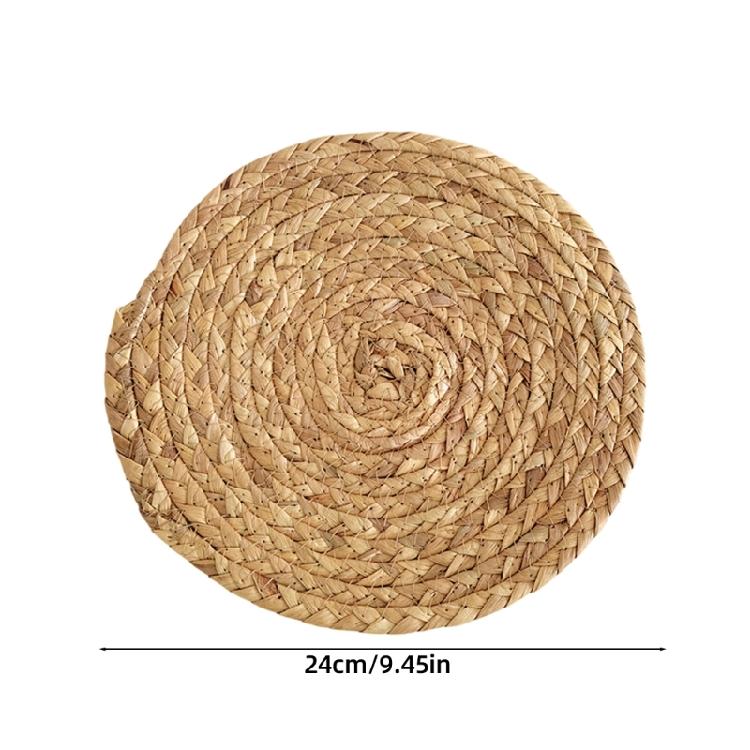 Individualisierte Rattan-Wanddekorationen Einzigartiger runder Wandbehang aus Grasgeflecht
