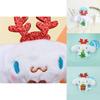 Christmas Plush Pendant Keychain Soft Durable Festive