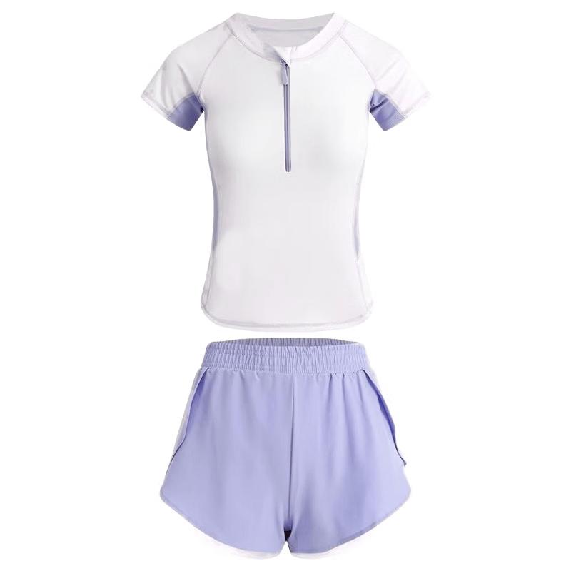 Jun Kiss Girls' Conservative Sports Two-Piece Swimsuit