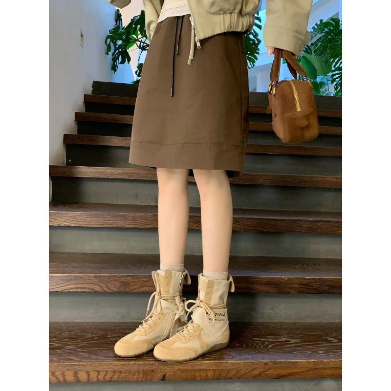 Cowhide~ Height increase cm Martin boots women's thick-soled short boots Wasteland wind triangle towel strap casual boxing boots