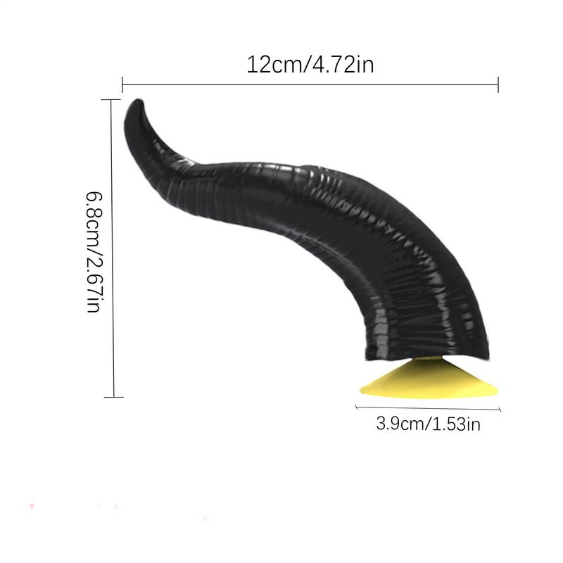 2PCS Cute Personality Motorcycle Electric Helmet Decoration Devil's Horns Motorbike Helmet Accessories Stickers Cosplay Styling