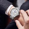 Swiss Blue Angels Men's Classic Business Watch - Dual Calendar, Luminous, Waterproof Quartz Wristwatch
