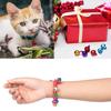 WTEMPO Festival Decorations Christmas Bells and Sleigh Bells Boxed Christmas Metal Colored Bells Keychains Decor Bells Round Bells