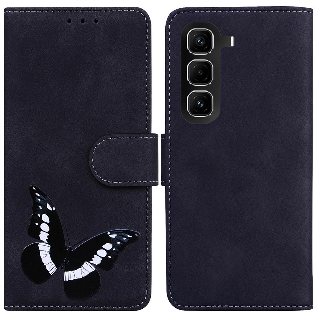 For Infinix Hot 50 Pro 4G Stand Case PU Leather Phone Cover Butterfly Printed
