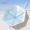 Gradient Dual-Use Umbrella: Sun Protection & Rain Shield, Manual Folding Design, High-End Feel