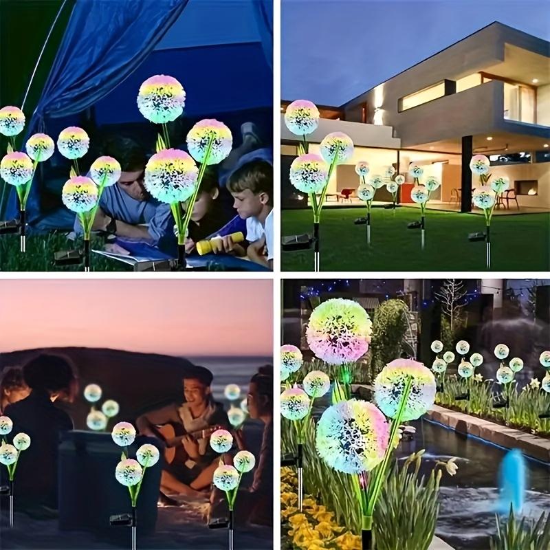 Solar Scallion Ball Lamp Dandelion Lamp Outdoor Villa Courtyard Garden Decoration Lawn Lamp Ground Insertion Decorative Lamp