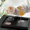 Japanese Style Handmade Glass Goblet Small Capacity Saucer Cup Creative Cocktail Glasses Cups Cold Drink Martini Cup Bar Tools