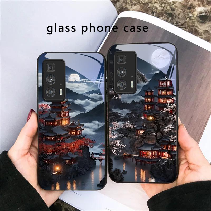 Moonlight Fairy Trail For Motorola Moto Edge 20 Lite 30 Pro 40 Neo 50 Ultra G45 G54 G55 G75 G84 G85 GPlay 23 Glass Phone Case